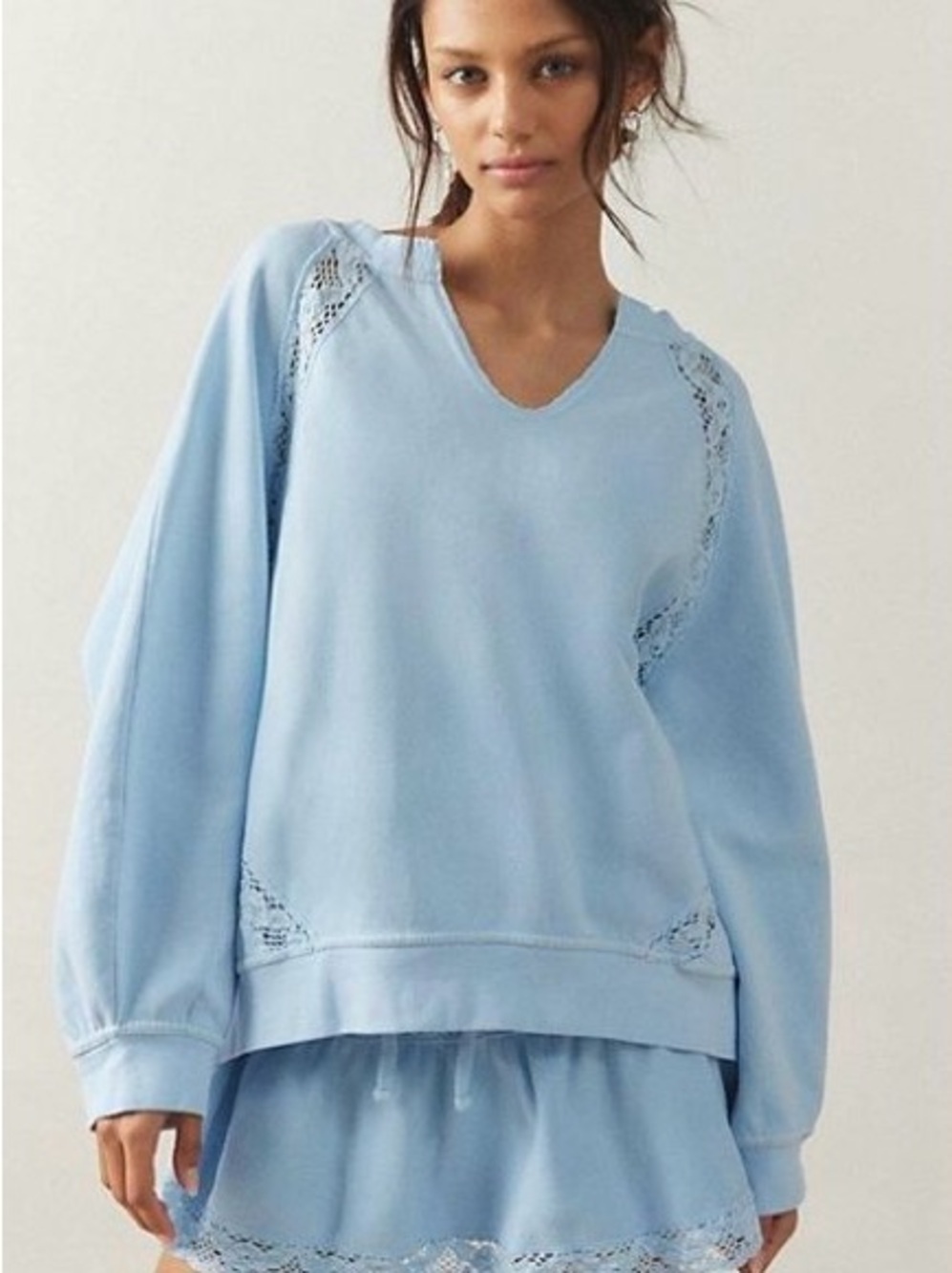 Out From Under Jayden Lace-Inset Sweatshirt